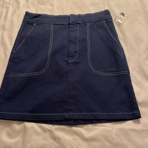 ModCloth NEW WITH TAGS White Piping Skirt